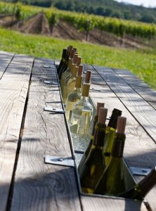 DIY Picnic Table with WIne/Beer Cooler